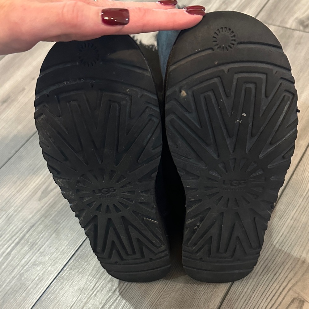 UGG Black Suede Button-Accent Boots - Picture 3 of 5